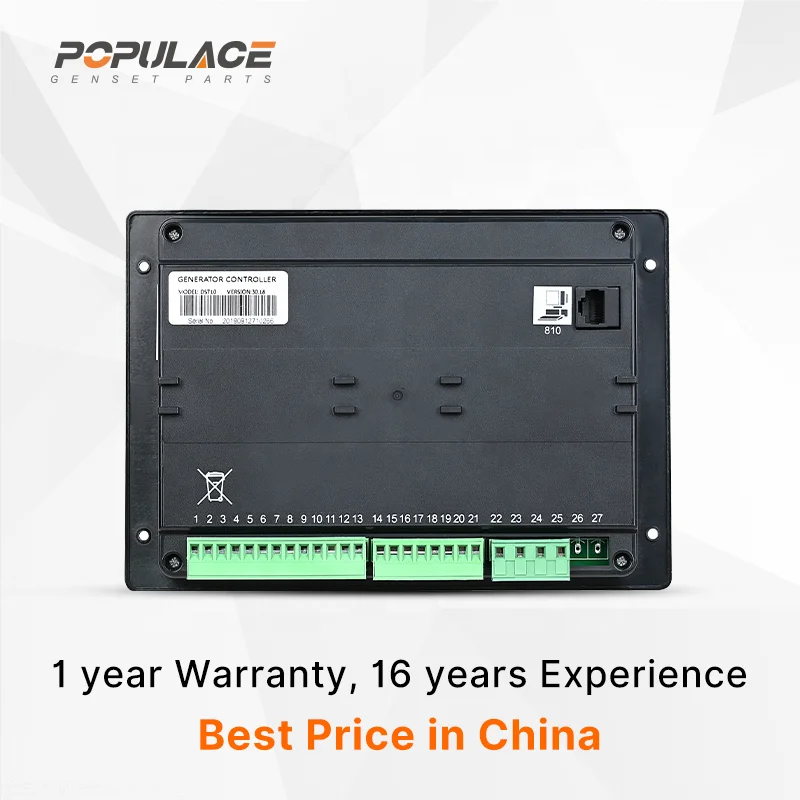 POPULACE Genset Remote Controller  Deep Sea DSE710 Generator Auto Start Control Panel Module LCD Deepsea Controller 710 DSE 710
