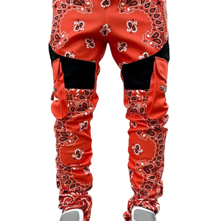 Cargo Pants Joggers Men Trousers Hip 