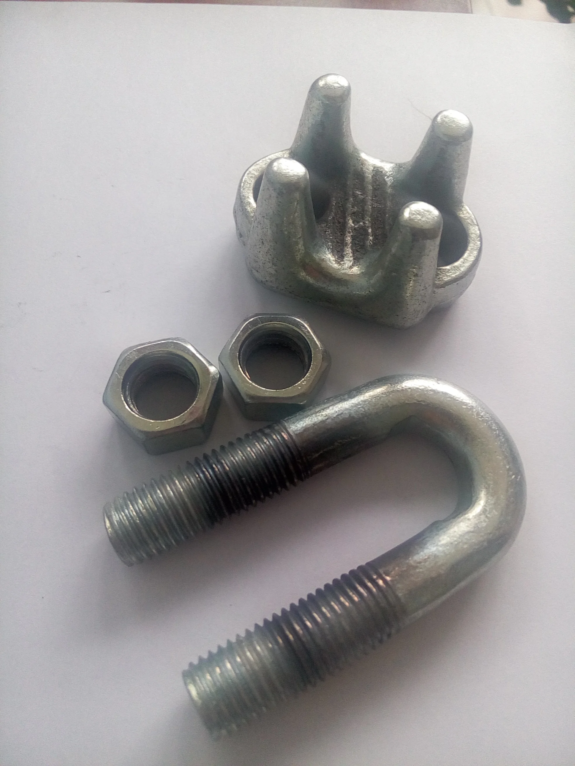SS316 Cross Loop Stainless Steel Adjustable Clamps Cross C Sling US Wire Rope Cross Clamp
