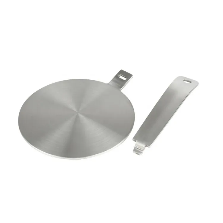 Placa difusora de calor con mango desmontable Placa de inducción de acero inoxidable para estufa de gas eléctrica Adaptador de inducción de cocina Placa de anillo para cocina 20cm