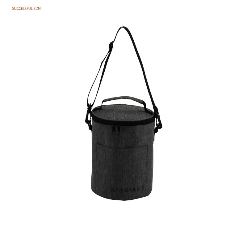 product 2025 new style cylinder bag large capacity messenger bag versatile bucket polyester cloth shoulder bag for women-10