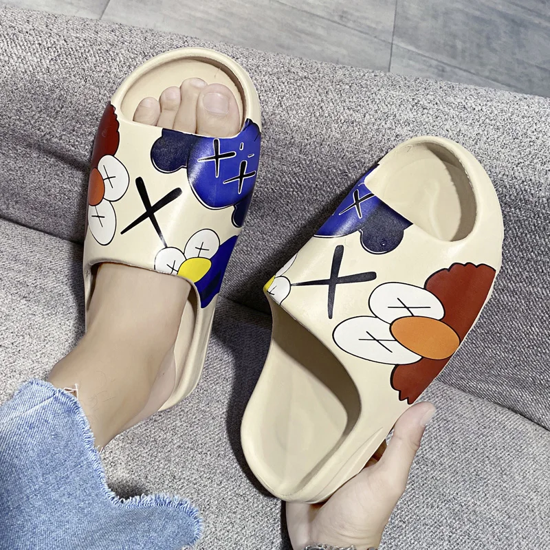 Шлепанцы Greatshoe с логотипом на заказ, женские шлепанцы Yezzy на платформе, шлепанцы Yezzy для мужчин
