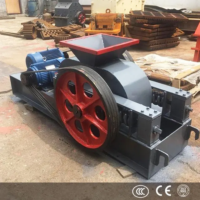Mini Double Roller Crusher 5-10t/h with AC Motor Bearing & Gearbox for Ore Mining/Construction