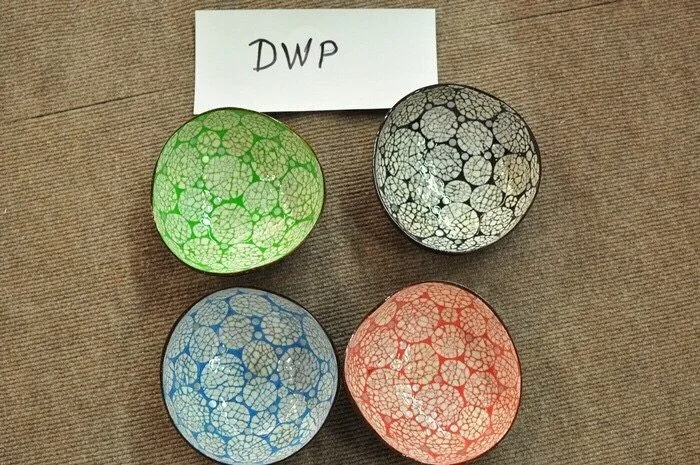 Вьетнамская Лаковая чаша из кокосовой скорлупы, чаша для конфет, креативная сервировочная чаша