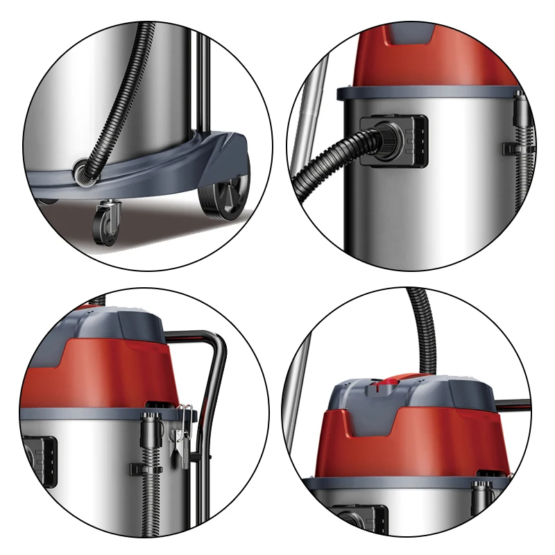 Профессиональный пылесос для сухой и влажной уборки ковров мощностью 1400 Вт 603-60л с двигателем из медной проволоки для ковров, пола, фабрики