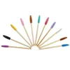 50 pz/sacchetto spazzole con manico in legno, colori assortiti