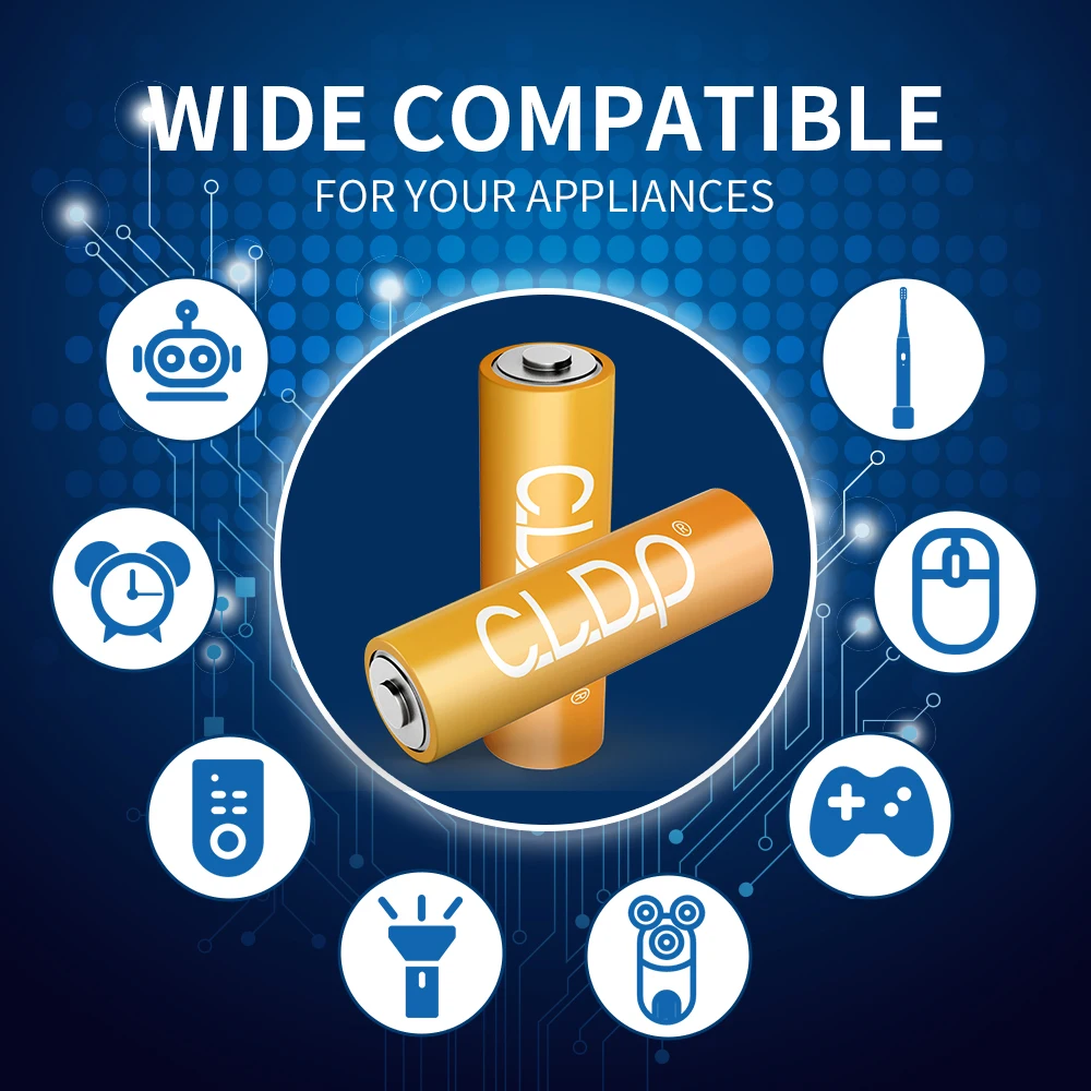 Безопасность 1,6 v цинк-никель Высокий ток разряда 2500mwh oem Аккумуляторная смарт-пульт дистанционного управления аа батарея