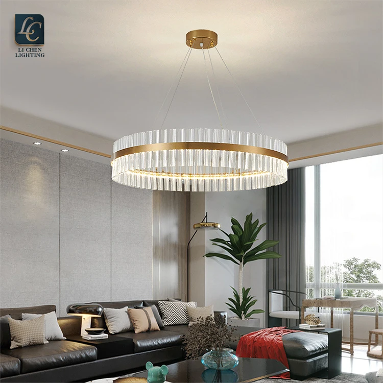 P0019 Modern Linear Stainless Steel Chandelier – Rectangular Glass Pendant Light for Dining Table