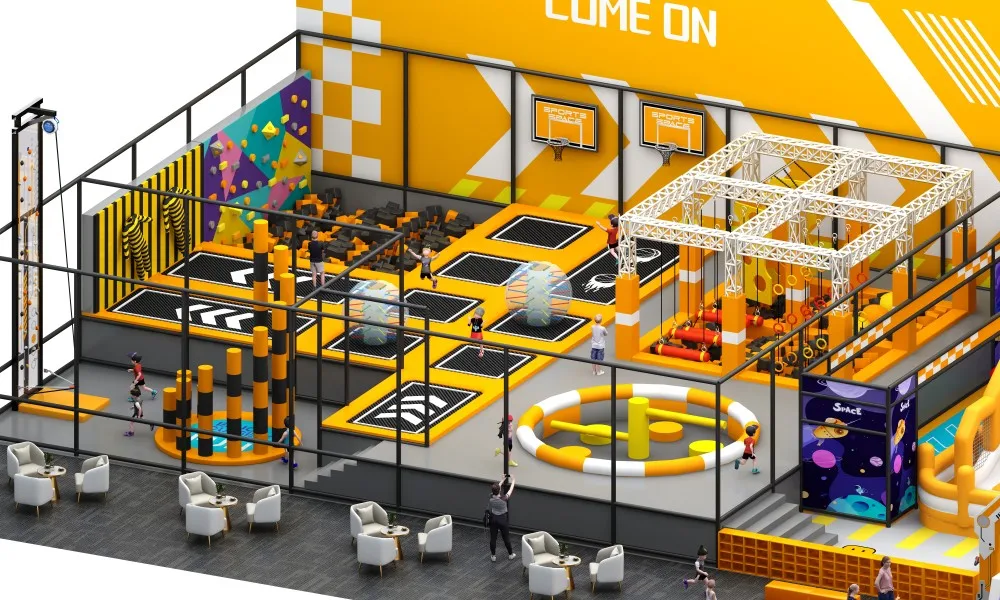 Feelkids Indoor PE Board & Galvanized Pipe Multi-Play Activity Center for Playroom >1000kg Capacity >15 Users factory