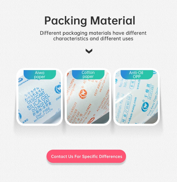 AntiOil Activated Clay Desiccant For Food Safe Desiccant Packs, View