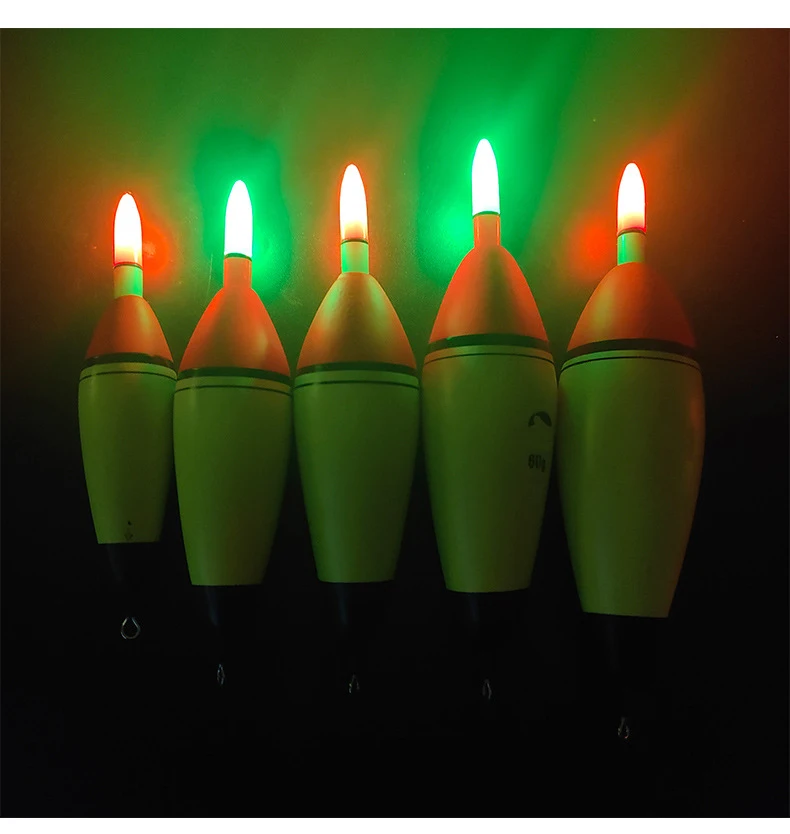 1pcs 10g Eva Foam Glowing Bobbers Fishing Floats Long Vertical Luminous Glow Fishing Floats
