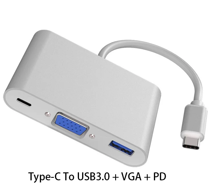 Jasoz Factory USB C 4K VGA HDMI USB3.0 аудио PD адаптер многопортовый док-станция PD Зарядка для переключателя ноутбука