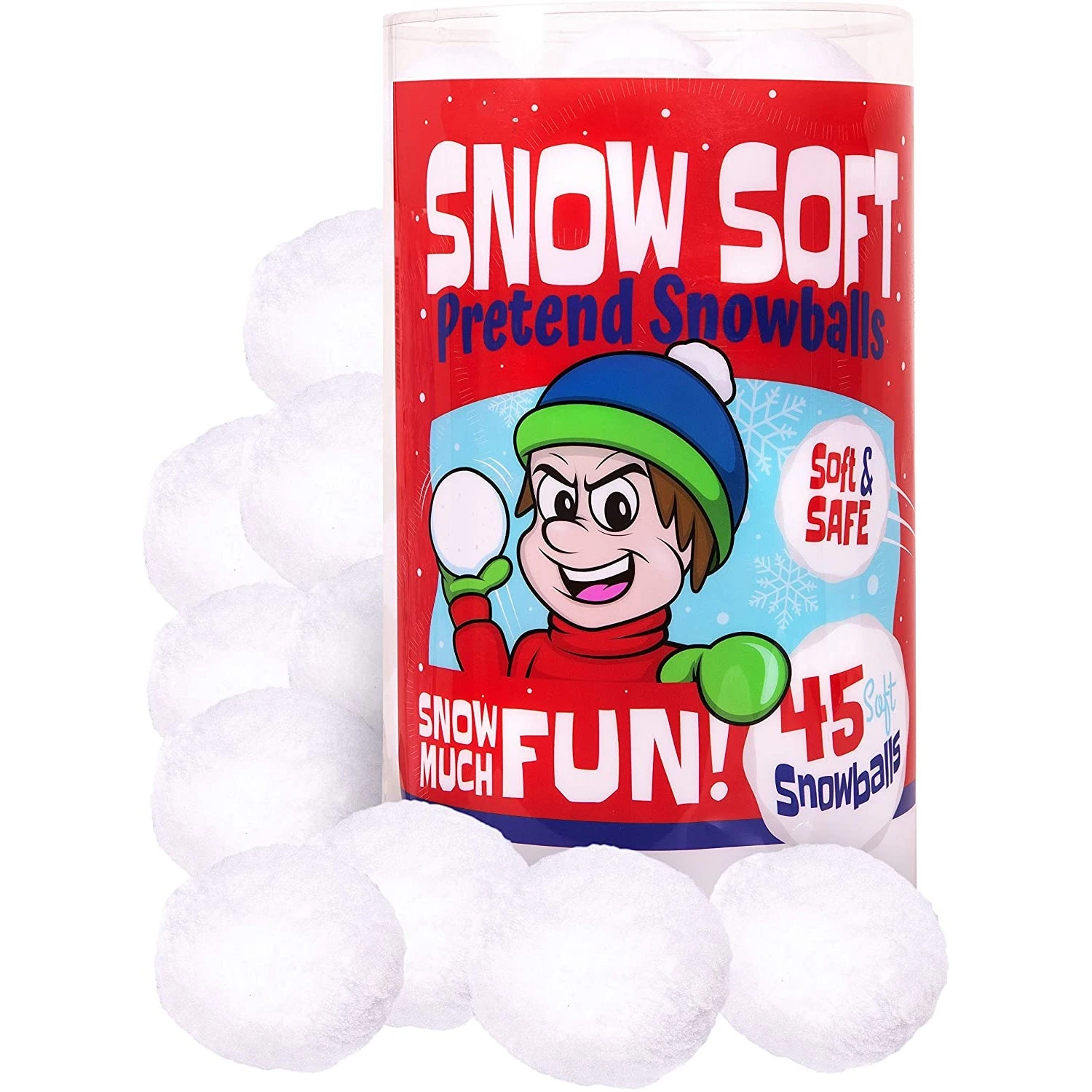 50-pk Snowballs For Kids; Best Indoor Snowball Fight, Christmas Stocking  Stuffers For Kids, Christmas Party Favors