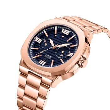 Custom logo watches Fashion Business Multifunction Wristwatch Montre Homme Brands Stainless Steel Quartz Luxury watch men