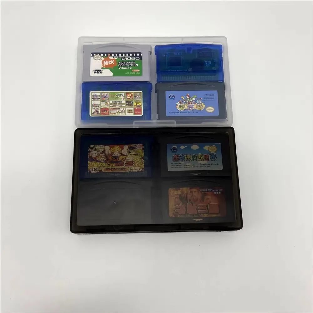 Factory Sale 4 in 1 Storage Box With Four English Language Video Game Cartridge for Game Boy Advance