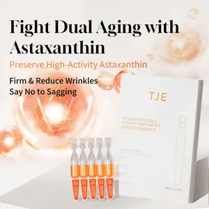 OEM/ODM Astaxanthin Ampoule Essence Serum with Hyaluronic Acid Centella Asiatica Extract Essence Serum Soothing Face Skincare