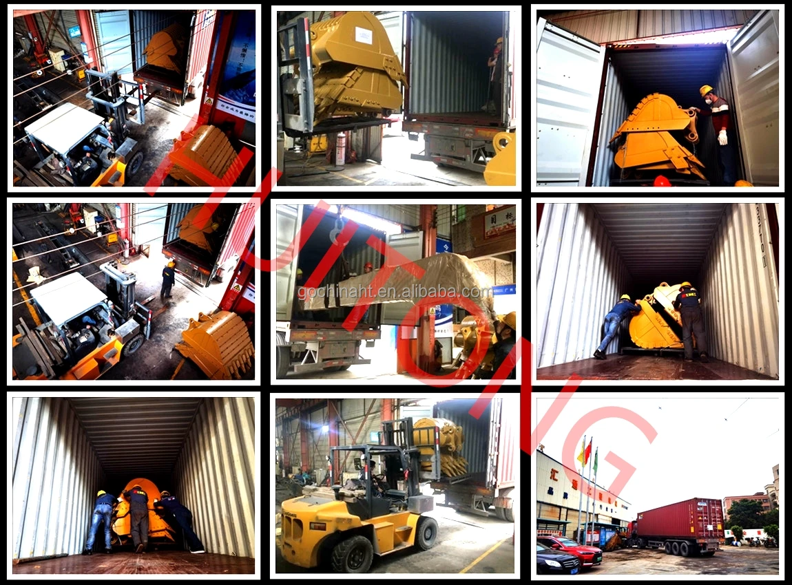 Excavator Bucket Tilt Attachment Rotating Bucket Custom For 1 To 30 Ton