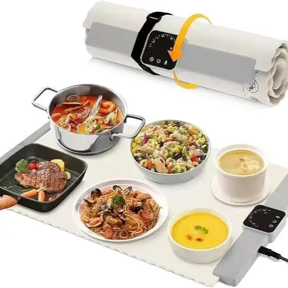 大サイズ多機能加熱パッド、鍋・フライパン・すべての食器に対応する保温マット 6
