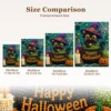ZZC0915 Halloween Animal Cat Pearl Painting