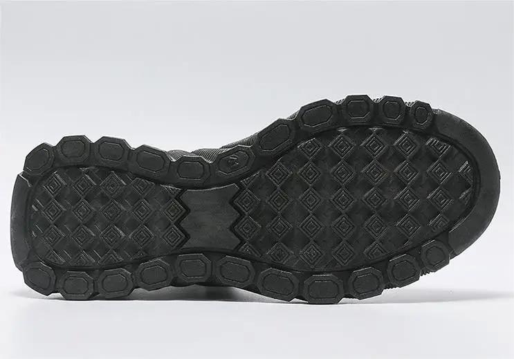 New Breathable Mesh Shoes Trend All Match Thick Soled Flying Woven Running Men's Shoes