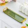 Fruit Green Gold Long Tray - 3 Compartments