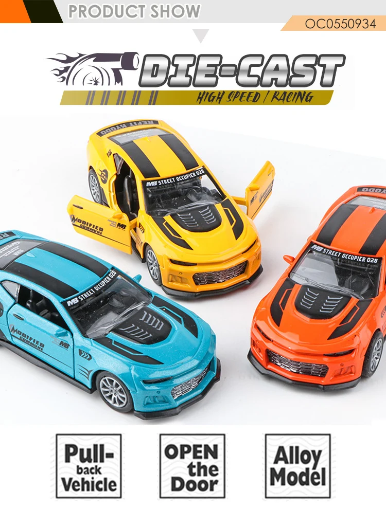 1:32 Die-Cast Metal Pullback Racing Car Toy Set - 12PCS Miniature