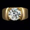 gold white  Moissanite