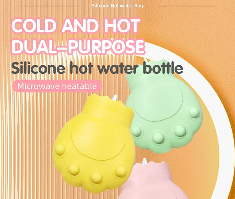 Manufacture Wholesale Hand Foldable Hotwater Keep Warm Bottle Rubber