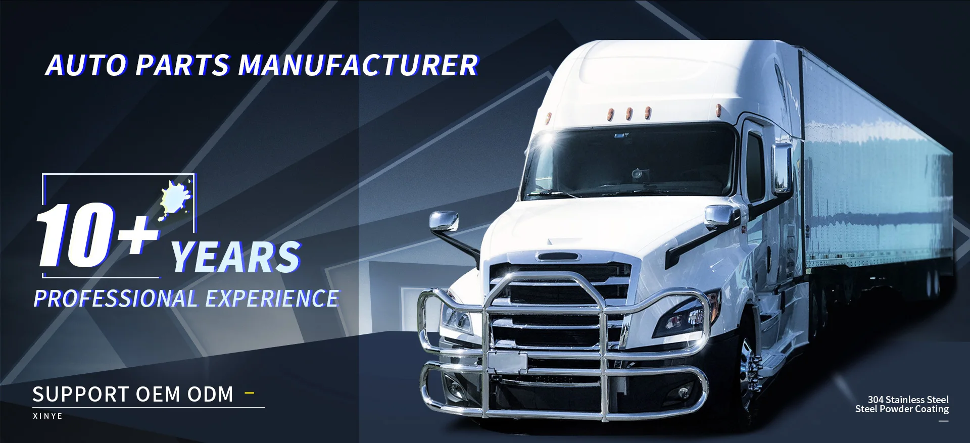 304 Stainless Steeldeer Guard Bracket Freightliner Deer Guard For Semi