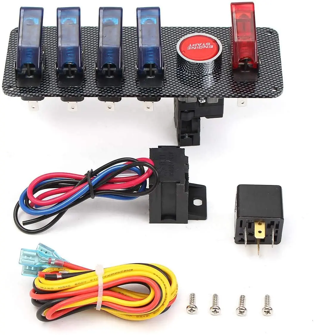 OEM 4 gang Toggle switch RACING PANEL 12V WITH ENGINE START AIRCRAFT TYPE  Manufacturer and Supplier