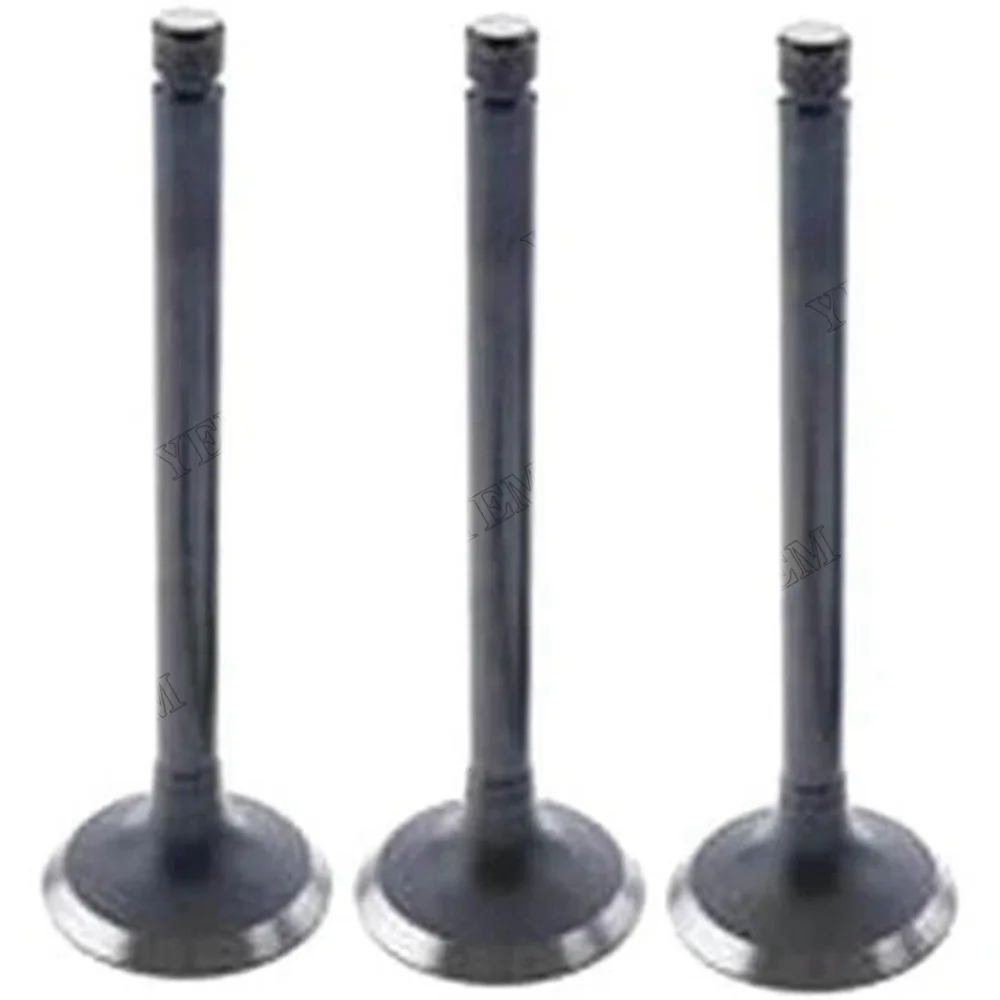 For Yanmar 3TNE88 Komatsu 3D88 Engine Exhaust Valve 3 Units 1 Set Y129100-11130