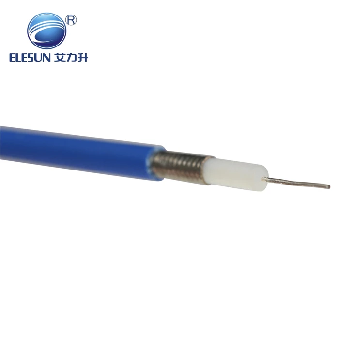 ELESUN factory coaxial cable high temperature PTFE Insulation semi-flexible LX-75-141