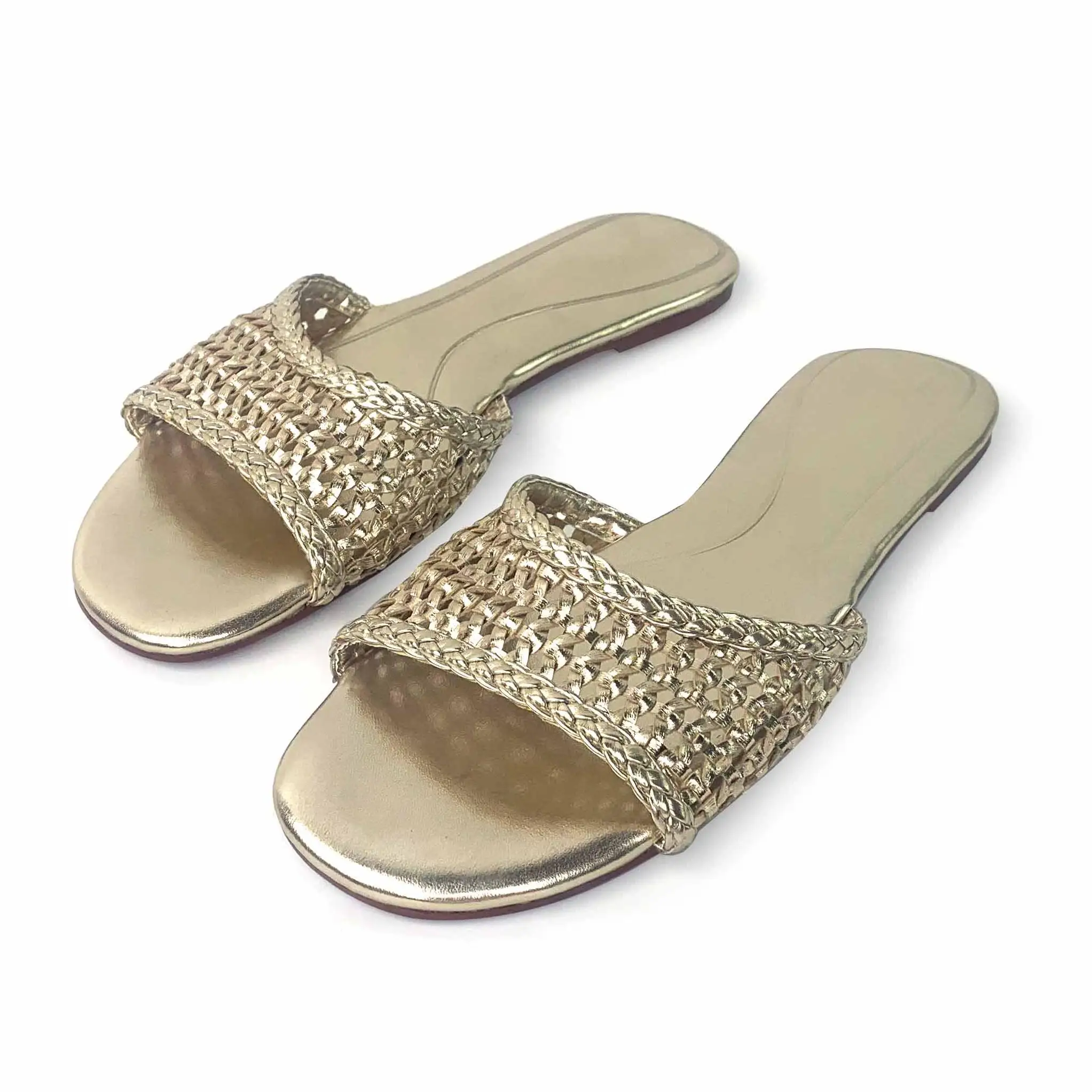 Footwear Slip On Sandals Ladies Ladies Summer Beach Flat Slip