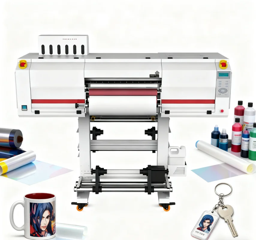 New Automatic ERASUB Heavy Duty A1 UV DTF Printer Pigment Ink 600mm UV DTF Film AB Roll for Cup Wraps 1 Year Warranty Wholesale