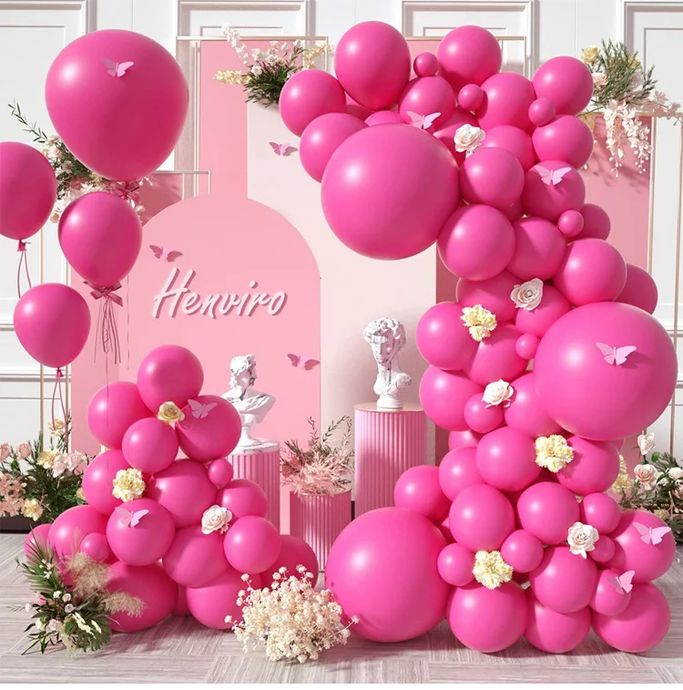 Pink Party Balloon Arch Kit Sand White And Gold Balloon Garland Kit