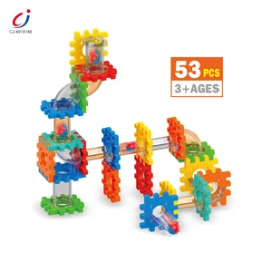 Chengji Marble Race Run Maze Balls Track Plastic Building Block Kids Roll Ball Toy Children Montessori Game Baby Ball Track Toys