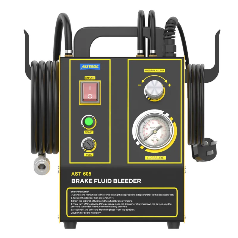 AUTOOL AST609 Kit Spurgo Liquido Freni 12V/220V - Doppia Modalità Pressione 0-3BAR Per Auto, Con Pompa Integrata - Foto 5