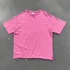 slub cotton t-shirt - rose red