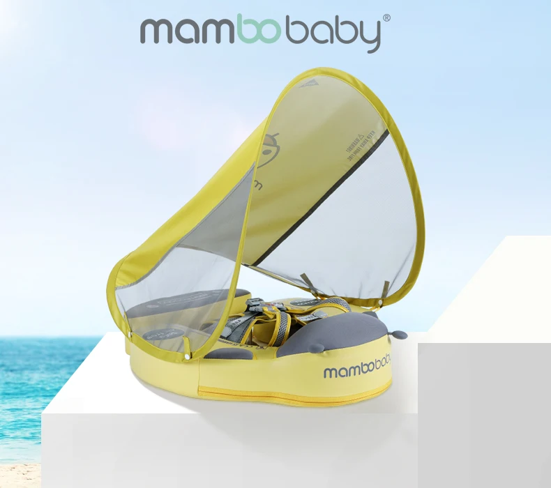 Mambobaby Non Inflatable Baby Float Safe Air Free Recycled Floater