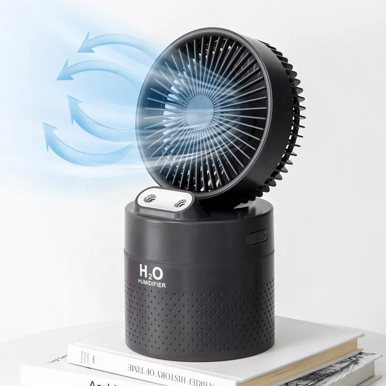 Portable Water Mist Fan Humidifier USB Rechargeable Battery Table Small Air Cooling Fan for Summer Air Cooler Conditioner Fan