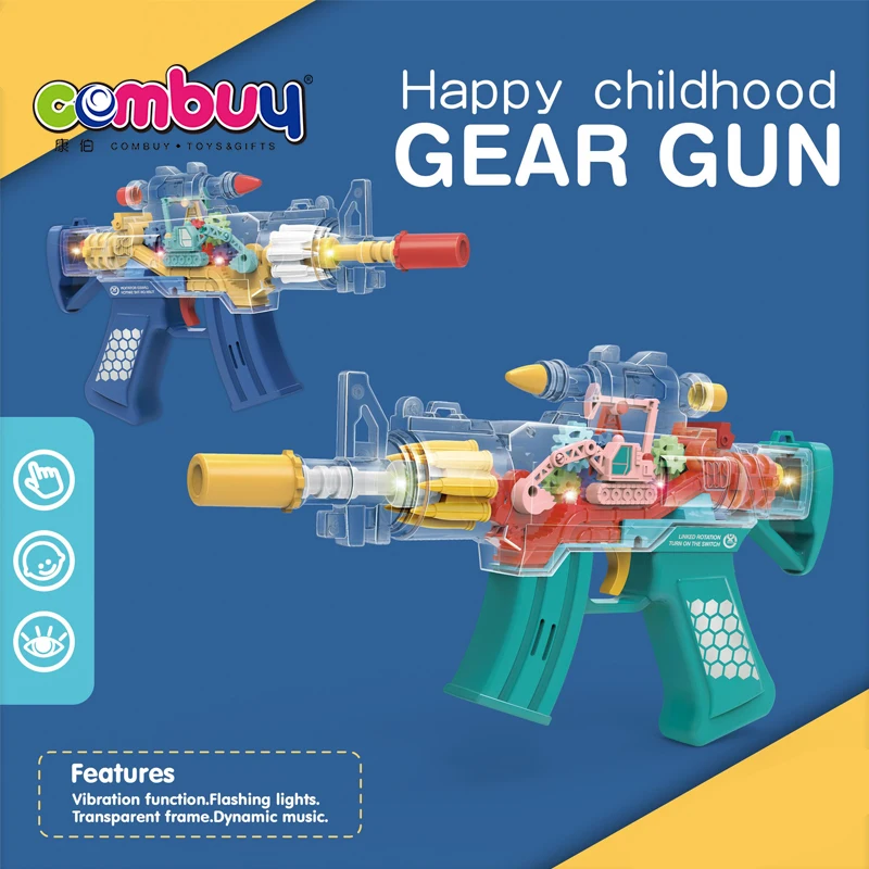 Universal Transparent Musical Lighting Kids Toys Electric Gear Plane
