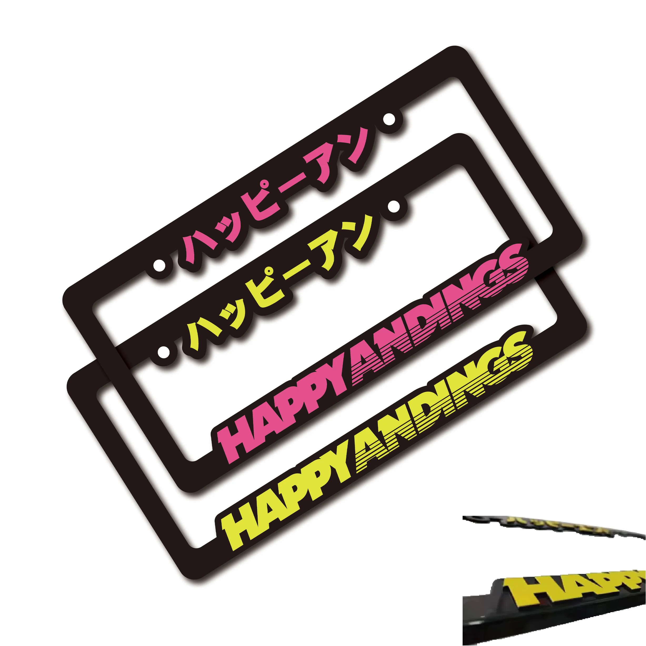 Customized Logo Plastic Car License Plate Frames Car Number Car License Plate Frame Metal License Plate Cover