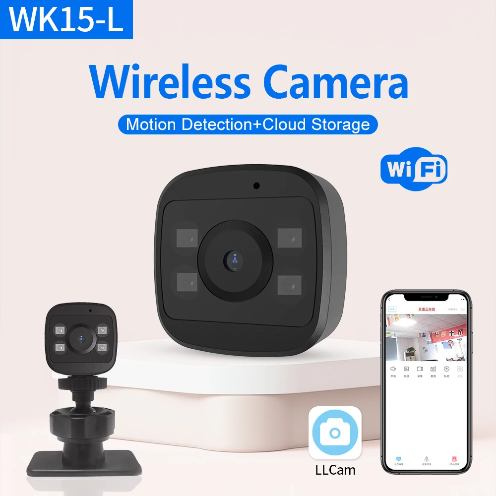 Factory Direct WK15 WiFi Mini Camera IP Cameras Security Monitor Cam Video Recorder Wifi Mini Cctv Camcorder Video Cameras