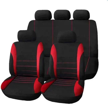 Factory Price Custom Polyester car accessories Black Front Rear seat cover for cars leather universal car seat covers full set
