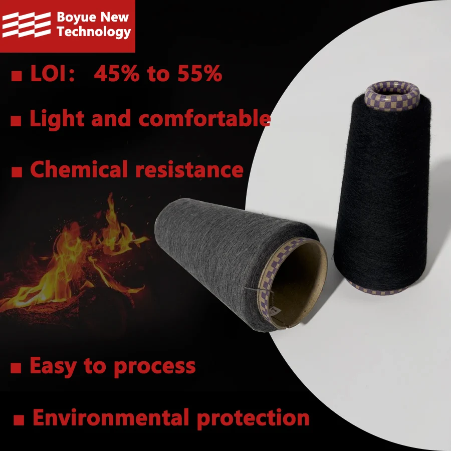 High Strength Fireproof Aramid Sewing Thread Para Aramid and Meta Aramid Preoxygenated Silk Blended Yarn for Anti Fire
