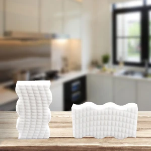 Household Cleaning Magic Sponge Just Use Water Remove Stains Wave-shape Customized Support Size Color and Density