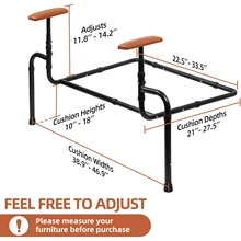 Adjustable Multi-Purpose Household Chemicals Couch Stand Assist Rails Elderly Sofa Assist Devices for Seniors