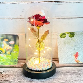 Simulated Rose LED Luminescence Eternal Flower Valentine's Day Christmas Gift for girl