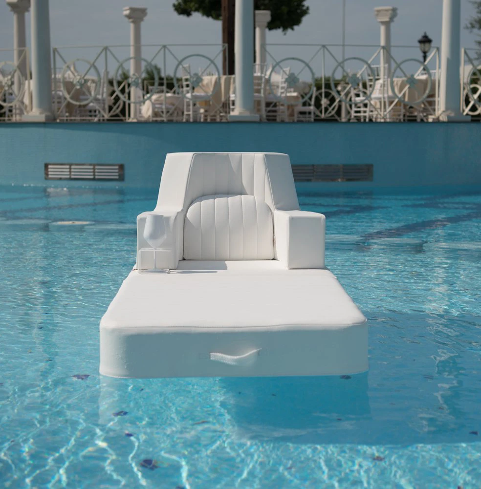 Modern Pool Furniture Lounge Chaise Sunbed Lounger Pool Chair Floating
