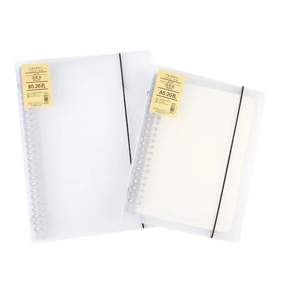 Spiral Coil Frosted Shell Pvc Pp Clear Cover Notebook A4 A5 Horizontal ...